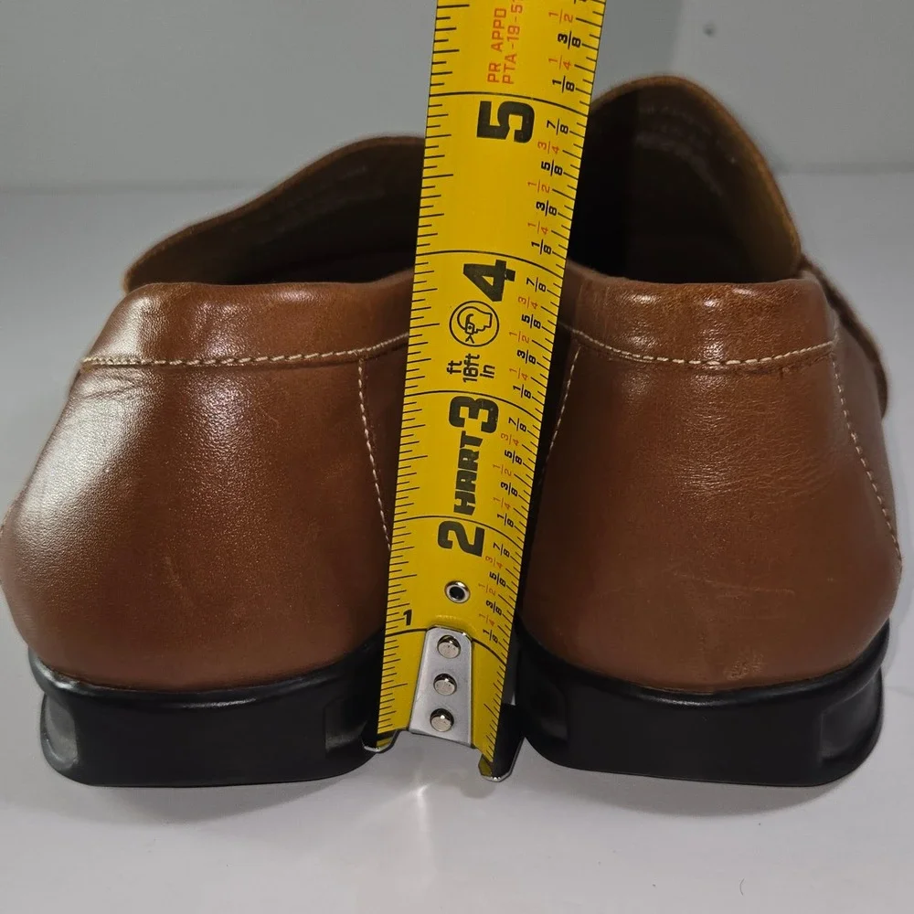Bass Mens Vesper Leather Loafer Shoes Brown Size 13M Made in Brazil